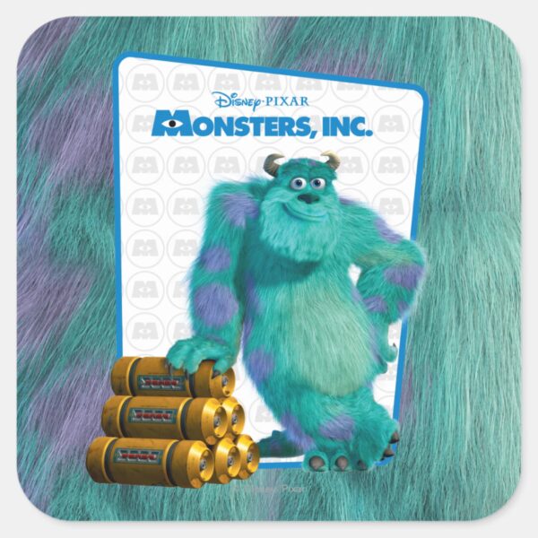 Monsters,_Inc._Sulley_Square_Sticker_1 Monsters Inc. Sulley Square Sticker