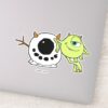Monsters_Inc.___Mike_&_Snowman_Sticker_1 Monsters Inc. Mike Snowman Sticker