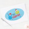 Monsters_Inc.___Mike_&_Sulley_Get_Festive_Oval_Sticker_3 Monsters Inc. Mike Sulley Get Festive Oval Sticker