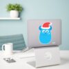 Monsters_Inc.___Sulley_Santa_Hat_Smile_Sticker_3 Monsters Inc. Sulley Santa Hat Smile Sticker