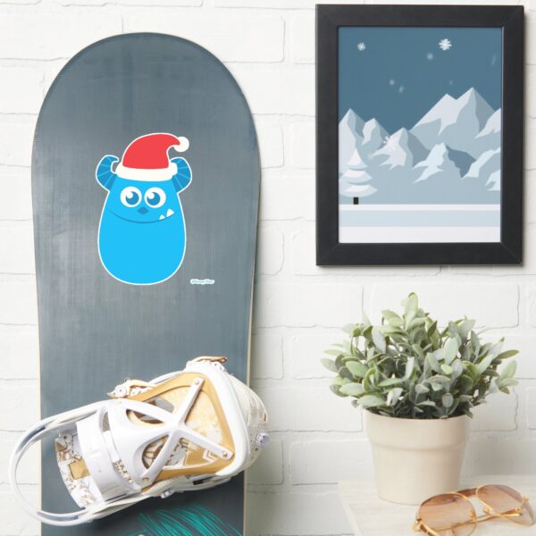 Monsters_Inc.___Sulley_Santa_Hat_Smile_Sticker_7 Monsters Inc. Sulley Santa Hat Smile Sticker