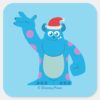Monsters_Inc.___Sulley_Santa_Hat_Wave_Square_Sticker_1 Monsters Inc. Sulley Santa Hat Wave Square Sticker
