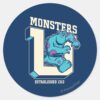 Monsters_U_-_Established_1313_Classic_Round_Sticker_1 Monsters U Established 1313 Classic Round Sticker