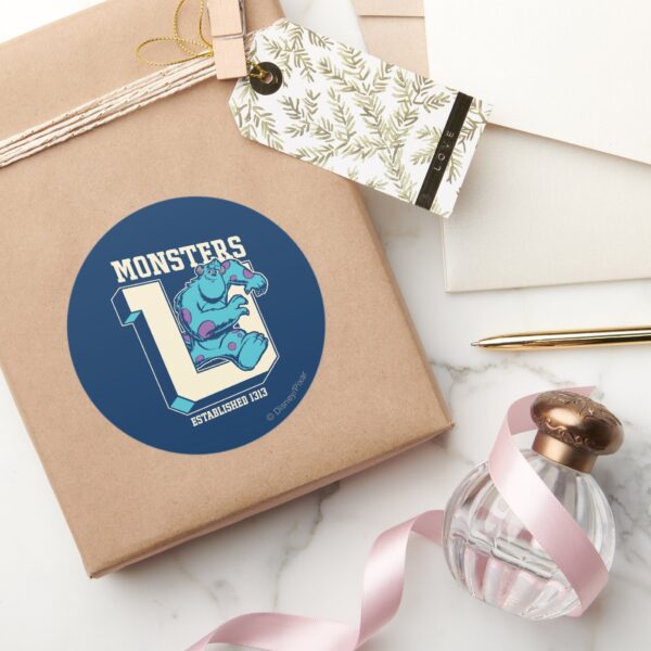 Monsters_U_-_Established_1313_Classic_Round_Sticker_5 Monsters U Established 1313 Classic Round Sticker