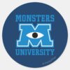 Monsters_University_Blue_Logo_Classic_Round_Sticker_1 Monsters University Blue Logo Classic Round Sticker