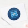 Monsters_University_Blue_Logo_Classic_Round_Sticker_3 Monsters University Blue Logo Classic Round Sticker