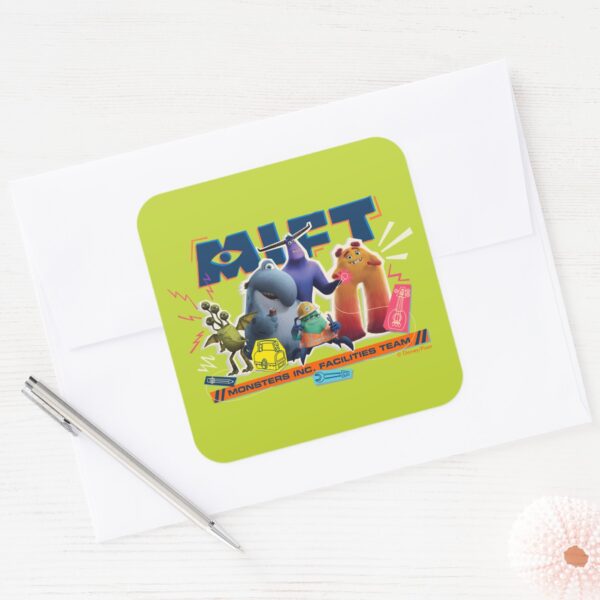 Monsters_at_Work___Monsters_Inc._Facility_Team_Square_Sticker_3 Monsters At Work Monsters Inc. Facility Team Square Sticker