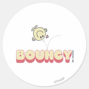 Mr. Bounce Bouncing On His Head Classic Round Sticker