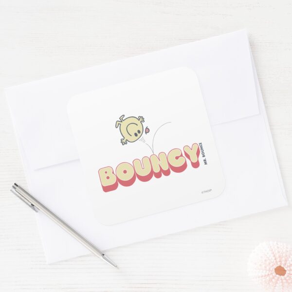 Mr._Bounce_Bouncing_On_His_Head_Square_Sticker_3 Mr. Bounce Bouncing On His Head Square Sticker