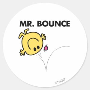 Mr. Bounce Classic Pose Classic Round Sticker