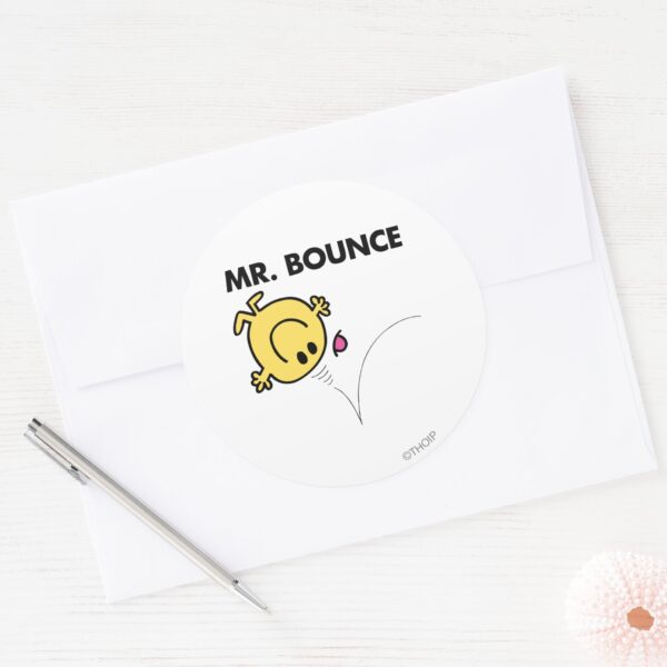 Mr. Bounce Classic Pose Classic Round Sticker