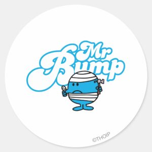 Mr. Bump Bandaged Thumb Classic Round Sticker