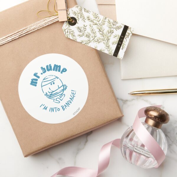 Mr._Bump___I'm_Into_Bandage_Classic_Round_Sticker_5 Mr. Bump Im Into Bandage Classic Round Sticker