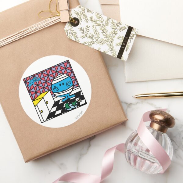 Mr._Bump___Kitchen_Accident_Classic_Round_Sticker_5 Mr. Bump Kitchen Accident Classic Round Sticker