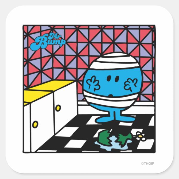 Mr. Bump Kitchen Accident Square Sticker