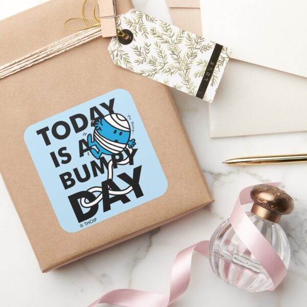 Mr._Bump___Today_is_a_Bumpy_Day_Square_Sticker_5 Mr. Bump Today Is A Bumpy Day Square Sticker