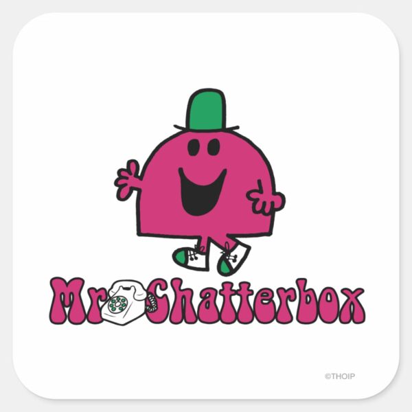 Mr._Chatterbox_Logo_&_Telephone_Square_Sticker_1 Mr. Chatterbox Logo Telephone Square Sticker