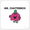 Mr._Chatterbox_Waving_Hello_Square_Sticker_1 Mr. Chatterbox Waving Hello Square Sticker