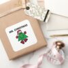 Mr. Christmas Festive Hat Gloves Square Sticker