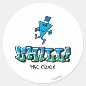 Mr. Cool Chilling Out Classic Round Sticker