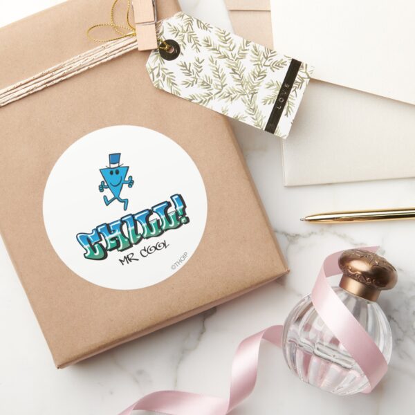 Mr._Cool_Chilling_Out_Classic_Round_Sticker_5 Mr. Cool Chilling Out Classic Round Sticker