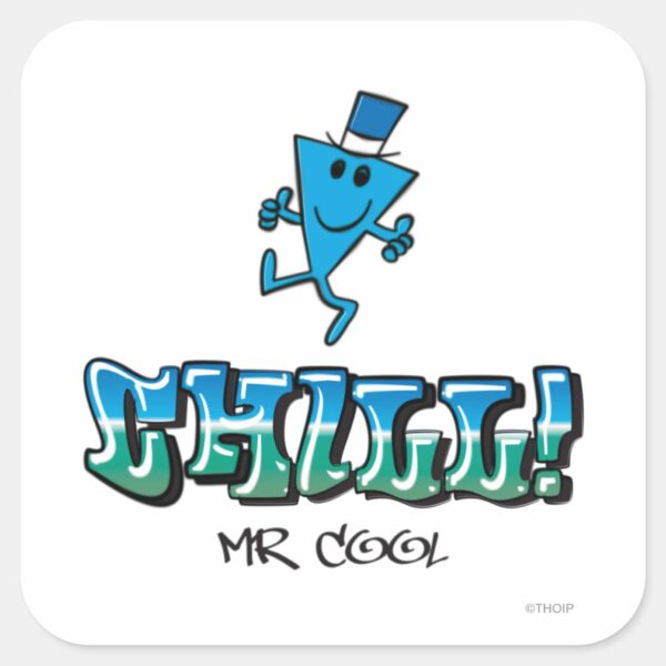 Mr._Cool_Chilling_Out_Square_Sticker_1 Mr. Cool Chilling Out Square Sticker
