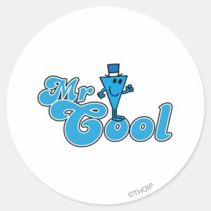 Mr. Cool Happy Fist Pump Classic Round Sticker