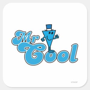 Mr. Cool Happy Fist Pump Square Sticker