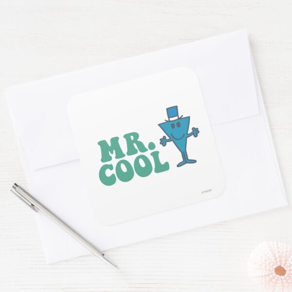 Mr._Cool___Logo_Design_Square_Sticker_3 Mr. Cool Logo Design Square Sticker