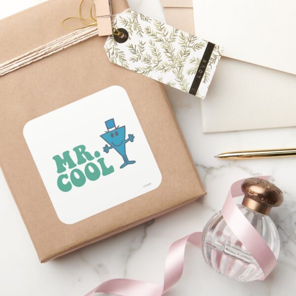 Mr._Cool___Logo_Design_Square_Sticker_5 Mr. Cool Logo Design Square Sticker