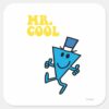 Mr. Cool Yellow Lettering Square Sticker
