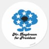 Mr. Daydream For President Classic Round Sticker