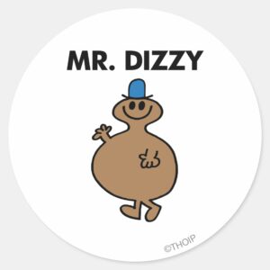 Mr. Dizzy Classic Pose Classic Round Sticker