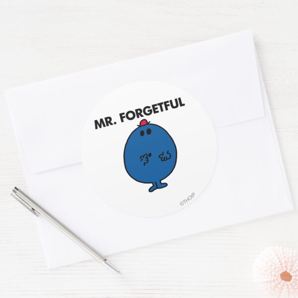 Mr._Forgetful___What_Was_I_Doing_Classic_Round_Sticker_3 Mr. Forgetful What Was I Doing Classic Round Sticker