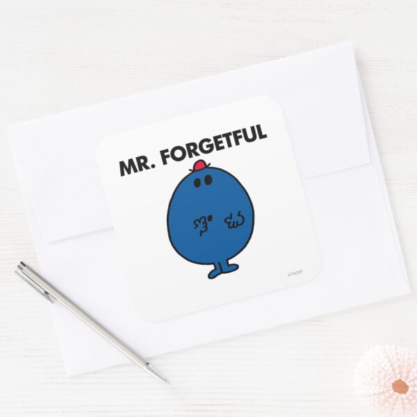 Mr._Forgetful___What_Was_I_Doing_Square_Sticker_3 Mr. Forgetful What Was I Doing Square Sticker