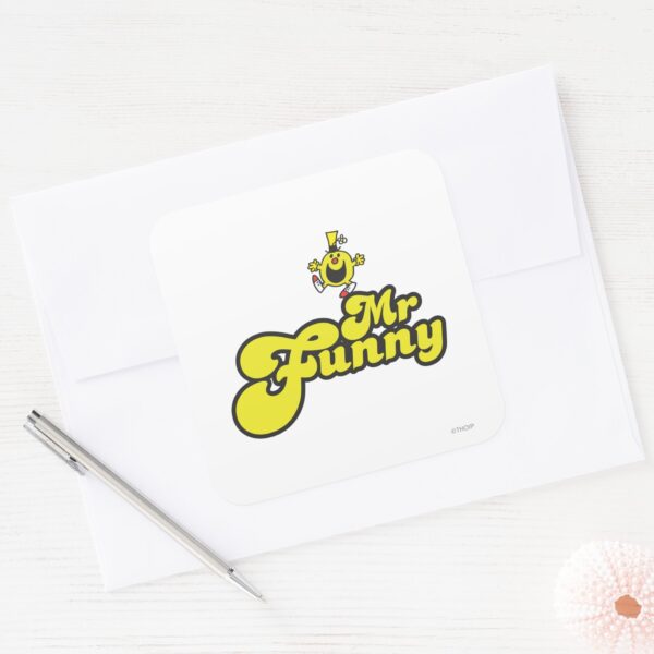 Mr._Funny_Dancing_On_His_Name_Square_Sticker_3 Mr. Funny Dancing On His Name Square Sticker