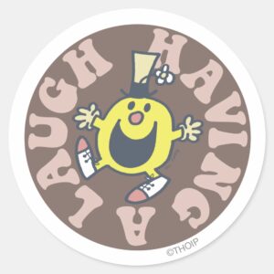 Mr. Funny Having A Laugh Classic Round Sticker