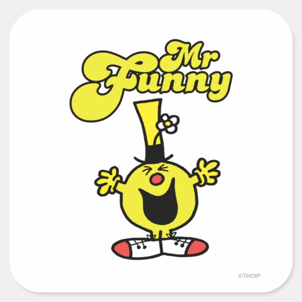 Mr._Funny_Laughing_Hysterically_Square_Sticker_1 Mr. Funny Laughing Hysterically Square Sticker
