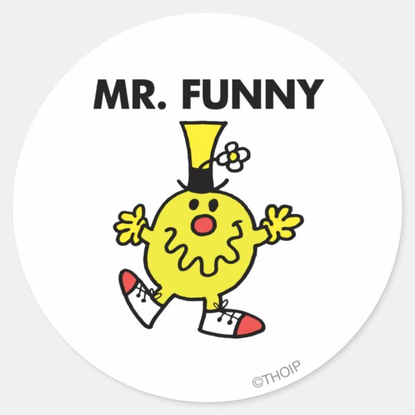 Mr._Funny___Funny_Face_Classic_Round_Sticker_1 Mr. Funny Funny Face Classic Round Sticker