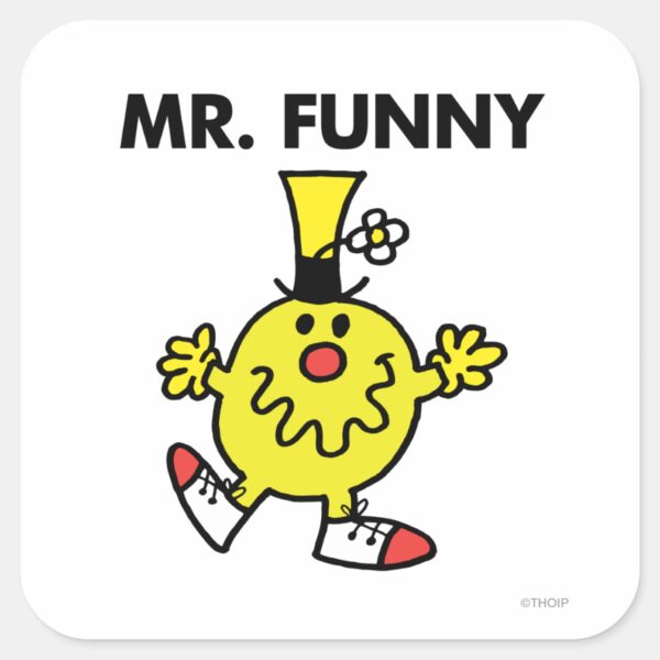 Mr._Funny___Funny_Face_Square_Sticker_1 Mr. Funny Funny Face Square Sticker