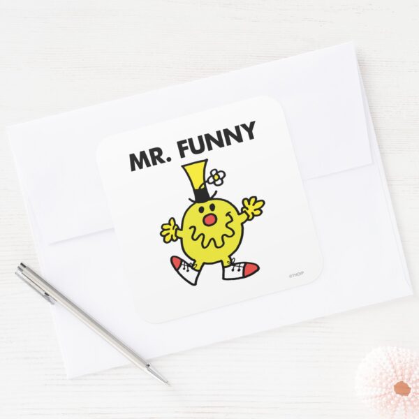 Mr._Funny___Funny_Face_Square_Sticker_3 Mr. Funny Funny Face Square Sticker