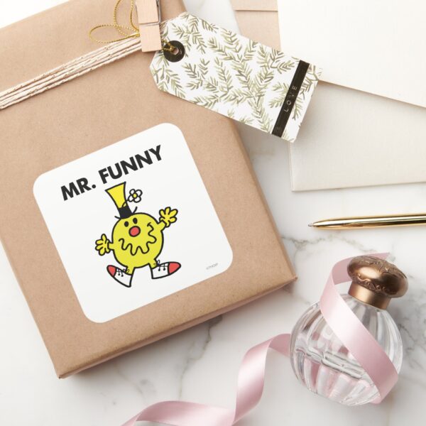 Mr._Funny___Funny_Face_Square_Sticker_5 Mr. Funny Funny Face Square Sticker