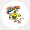 Mr. Funny Shining Stars Classic Round Sticker