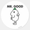 Mr._Good___Green_Hat_Classic_Round_Sticker_1 Mr. Good Green Hat Classic Round Sticker