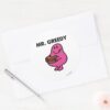 Mr. Greedy Eating Cake Classic Round Sticker