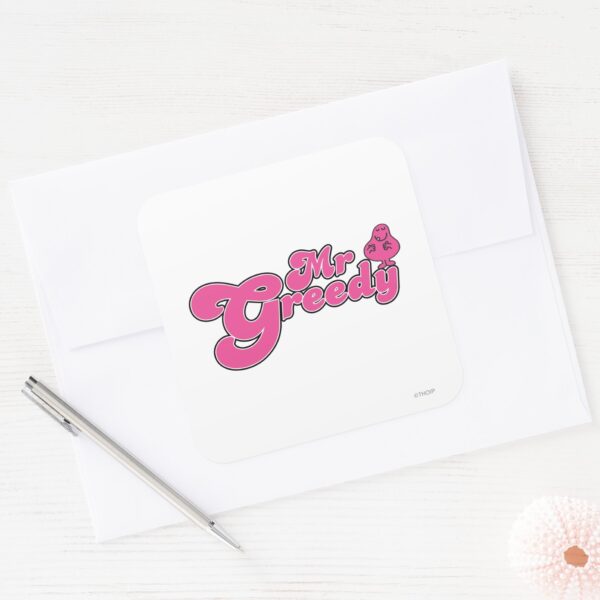 Mr._Greedy_Standing_Around_Square_Sticker_3 Mr. Greedy Standing Around Square Sticker