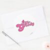 Mr. Greedy Pink Lettering Classic Round Sticker