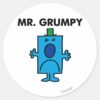 Mr._Grumpy___Frowning_Face_Classic_Round_Sticker_1 Mr. Grumpy Frowning Face Classic Round Sticker
