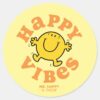 Mr._Happy_Vibes_Classic_Round_Sticker_1 Mr. Happy Vibes Classic Round Sticker