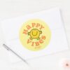 Mr._Happy_Vibes_Classic_Round_Sticker_3 Mr. Happy Vibes Classic Round Sticker
